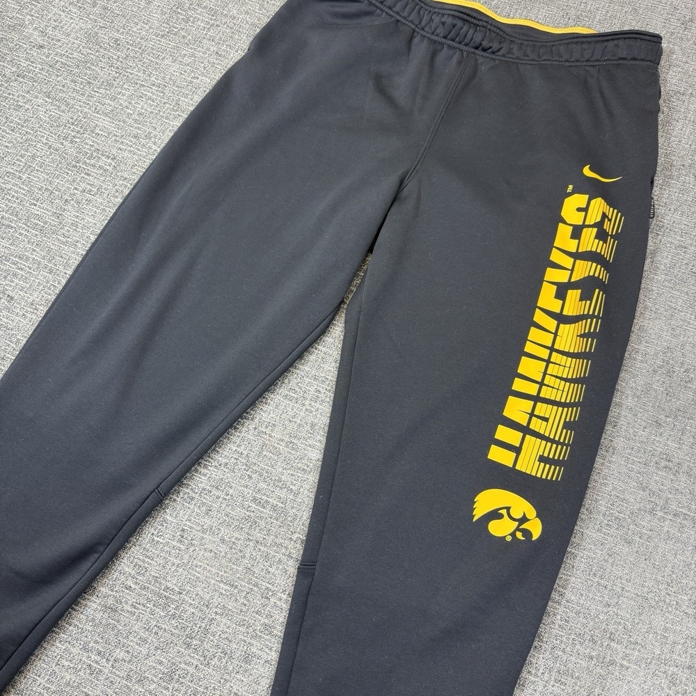 Nike Jogger Pants Men's L Black Dri-FIT Iowa Hawkeyes On-Field Athletic NCAA